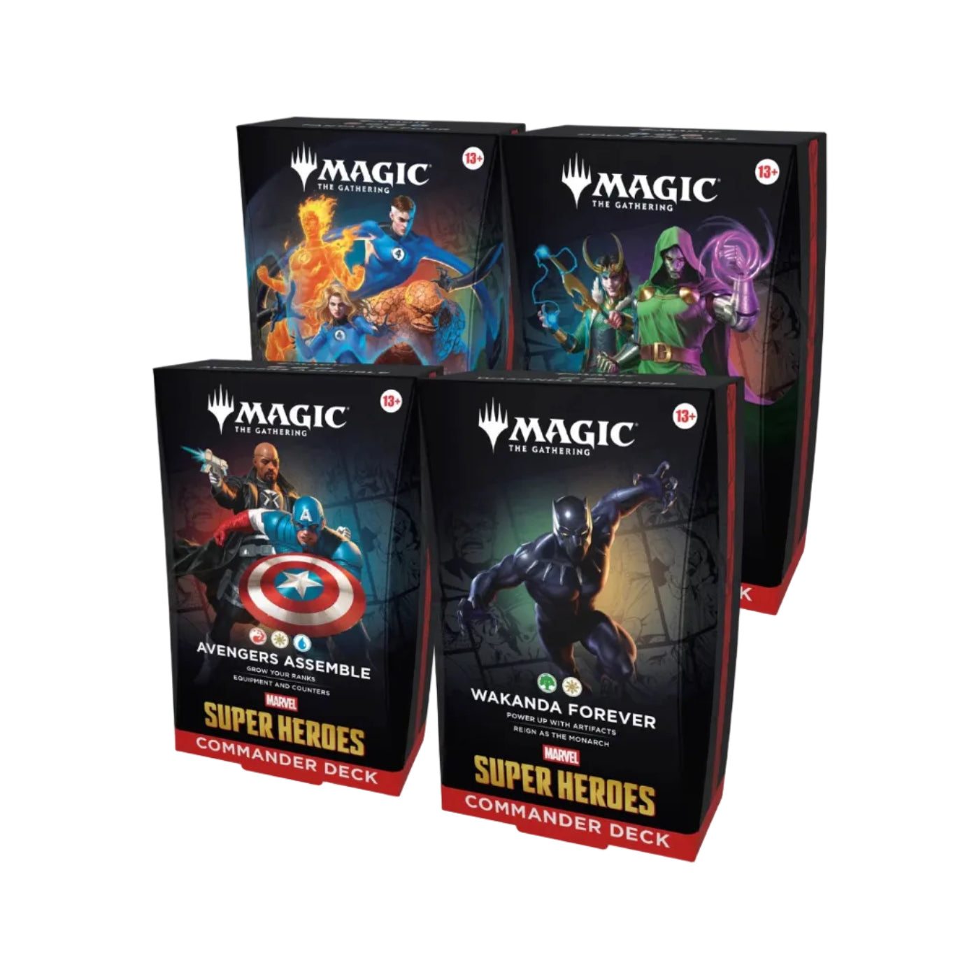 MTG Marvel Super Heroes -Set of 4- Commander Decks